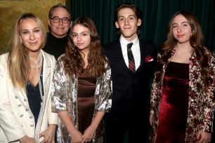 Matthew Broderick, Sarah Jessica Parker, Tabitha, James and Marion