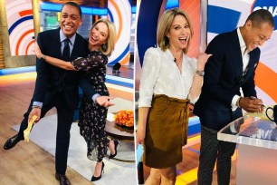 A split of Amy Robach and T.J. Holmes.