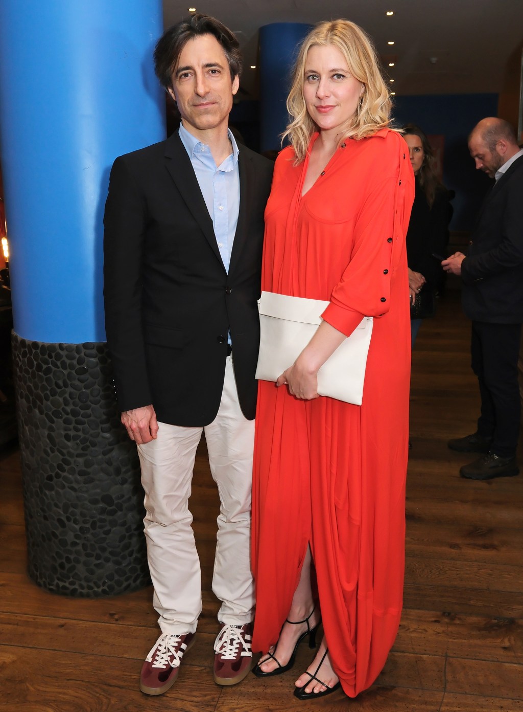 Noah Baumbach and Greta Gerwig attend the "White Noise" screening