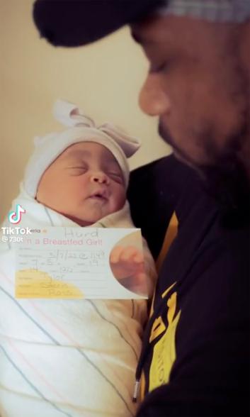 LaKeith Stanfield holding Apollo Stanfield.