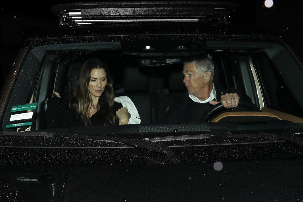 Katharine McPhee and David Foster in the car