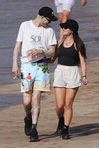 Pete Davidson and Chase Sui Wonders on vacation in Hawaii.