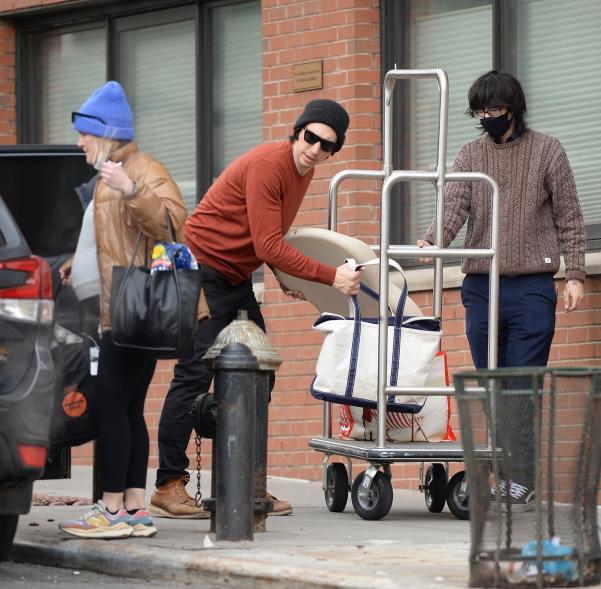 Adam Driver and pregnant Joanna Tucker