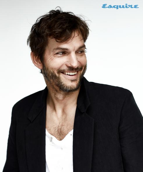 Ashton Kutcher poses for "Esquire"