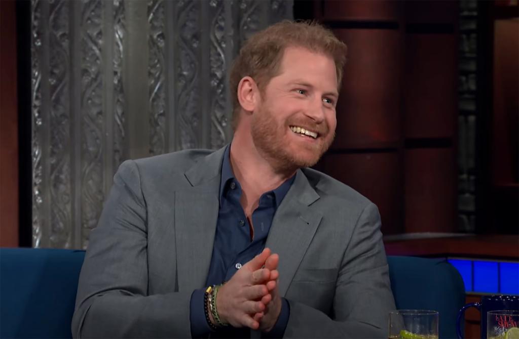 Prince Harry on Stephen Colbert's show