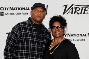 Samuel L. Jackson and his wife, LaTanya Richardson Jackson, were honored at the Theatre Communications Group gala.