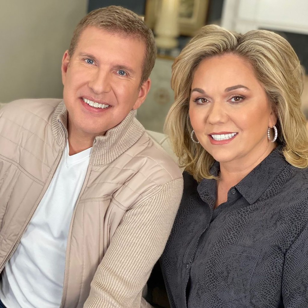 Todd and Julie Chrisley smiling and posing together