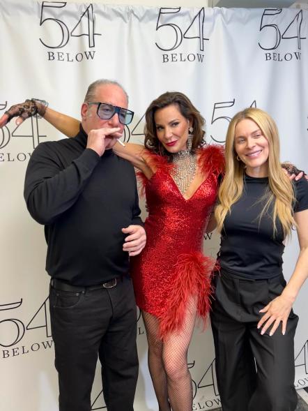 Leah McSweeney, Luann de Lesseps and Andrew Dice Clay posing for a photo together.