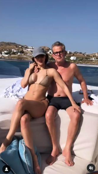 Katharine McPhee enjoys boat ride in bikini with David Foster