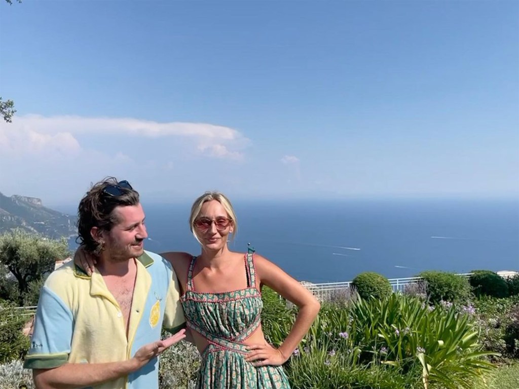 Ruby Stewart and Jake Kalick posing for a photo in Italy.