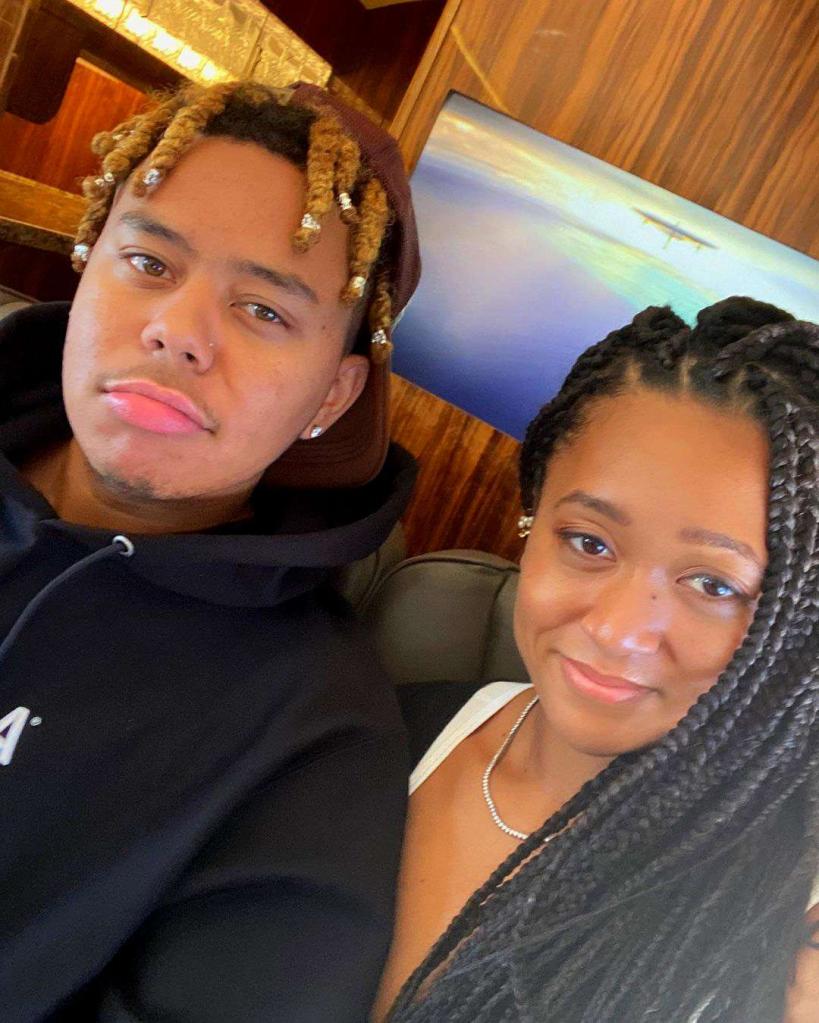 Noami Osaka smiles in selfie with Cordae