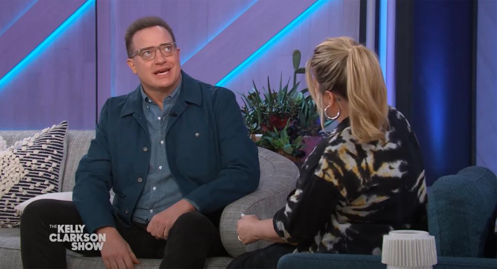 Brendan Fraser on "The Kelly Clarkson Show."