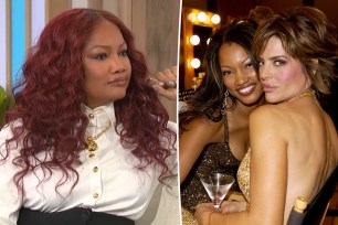 A split of Garcelle Beauvais on "Sherri" and one of her with Lisa Rinna.