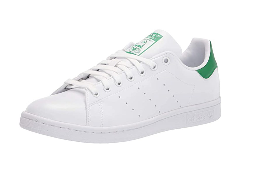 A white pair of Adidas Stan Smiths