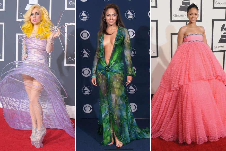 Lady Gaga, Jennifer Lopez and Rihanna at the Grammys