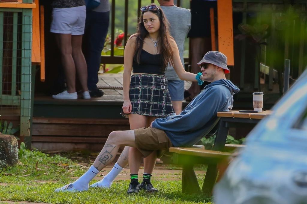 Pete Davidson and Chase Sui Wonders hanging out in Hawaii.