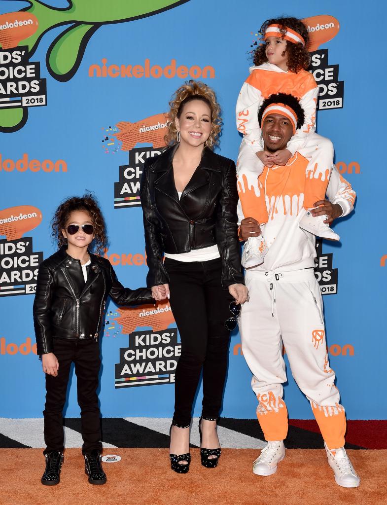 Mariah Carey, Nick Cannon, daughter Monroe Cannon and son Moroccan