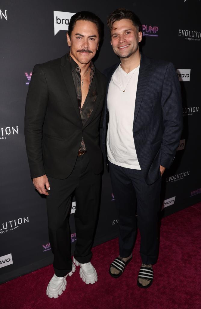 Tom Schwartz and Tom Sandoval on a red carpet.