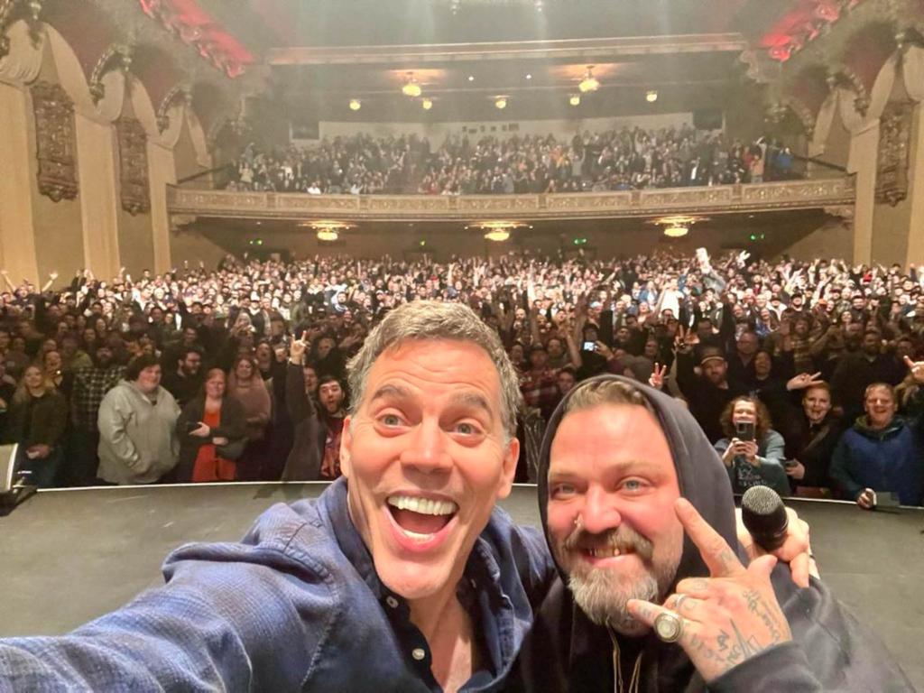 Bam Margera and Steve-O selfie.