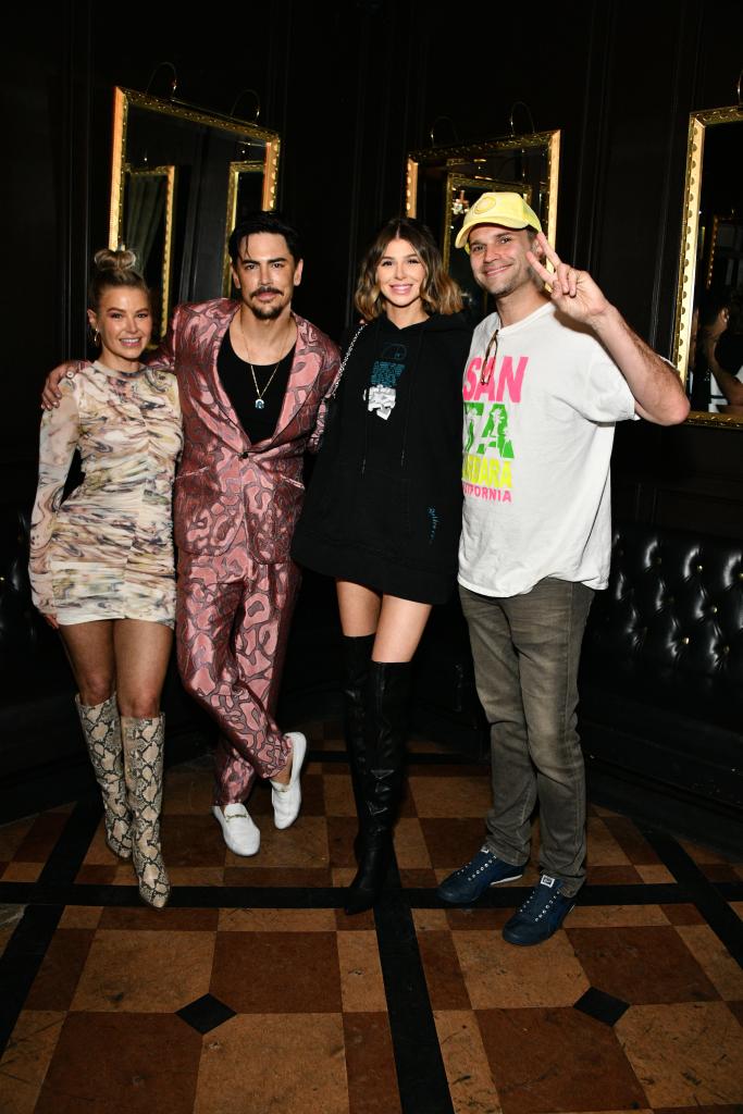 Raquel Leviss, Tom Schwartz, Ariana Madix and Tom Sandoval posing together at an event.