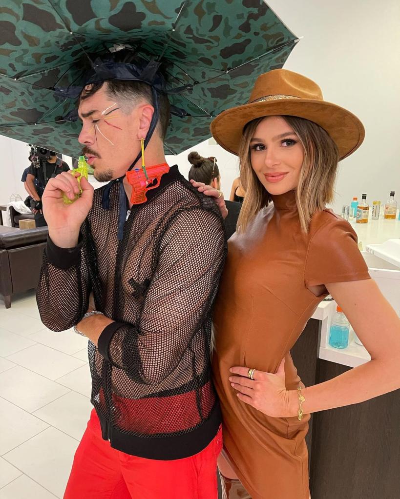 Tom Sandoval and Raquel Leviss posing for a picture together.