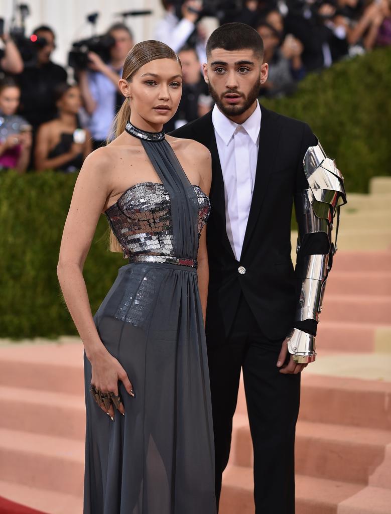 Zayn Malik and Gigi Hadid pose at Met Gala