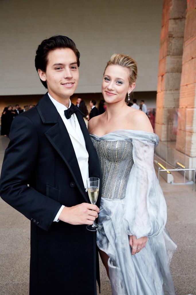 Cole Sprouse and Lili Reinhart at the 2018 Met Gala together.