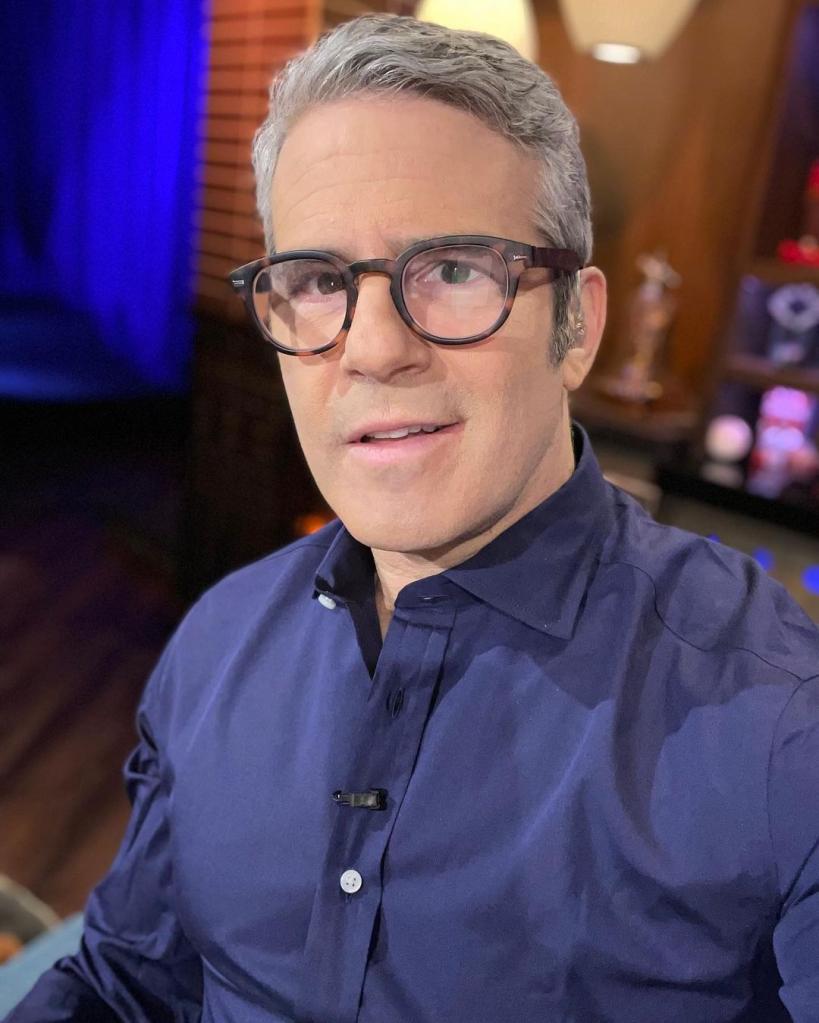 A selfie of Andy Cohen on "Watch What Happens Live."