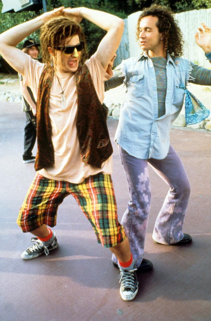 Pauly Shore and Brendan Fraser in "Encino Man."