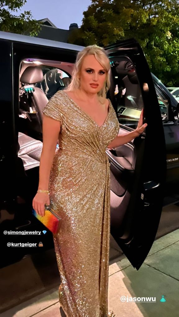 Rebel Wilson celebrating the 2023 Oscars. 