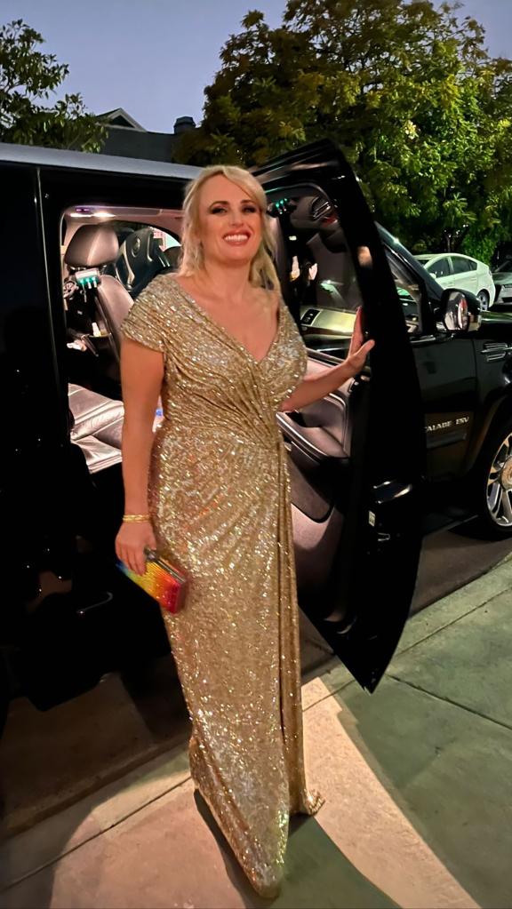 Rebel Wilson at the 2023 Vanity Fair Oscars party.