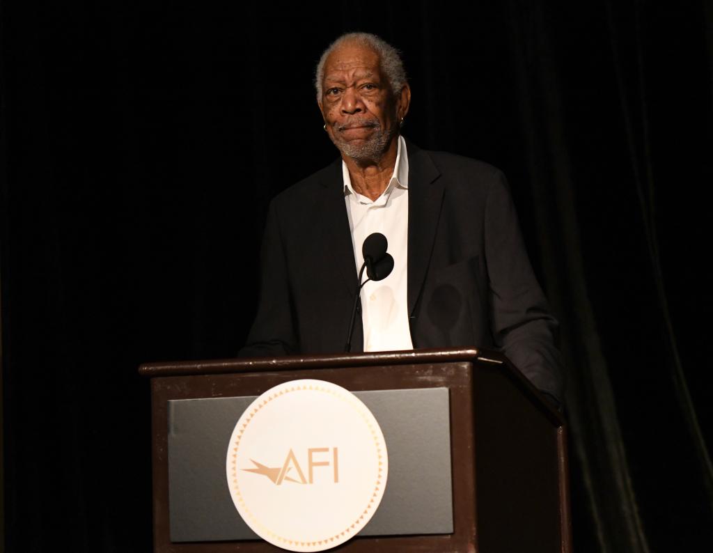 Morgan Freeman speaking.