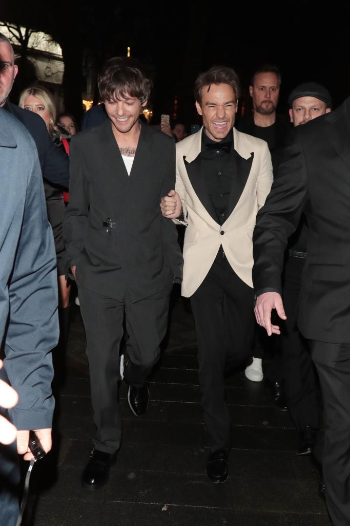 Louis Tomlinson and Liam Payne at the premiere of "All of Those Voices."