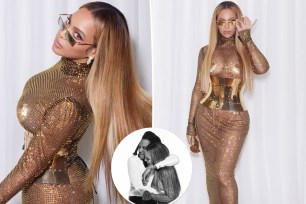 beyonce in gold