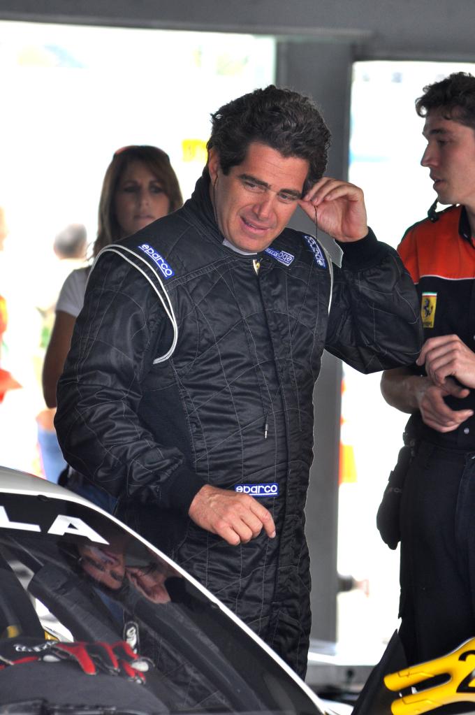 Jeffrey Soffer in a race car outfit.