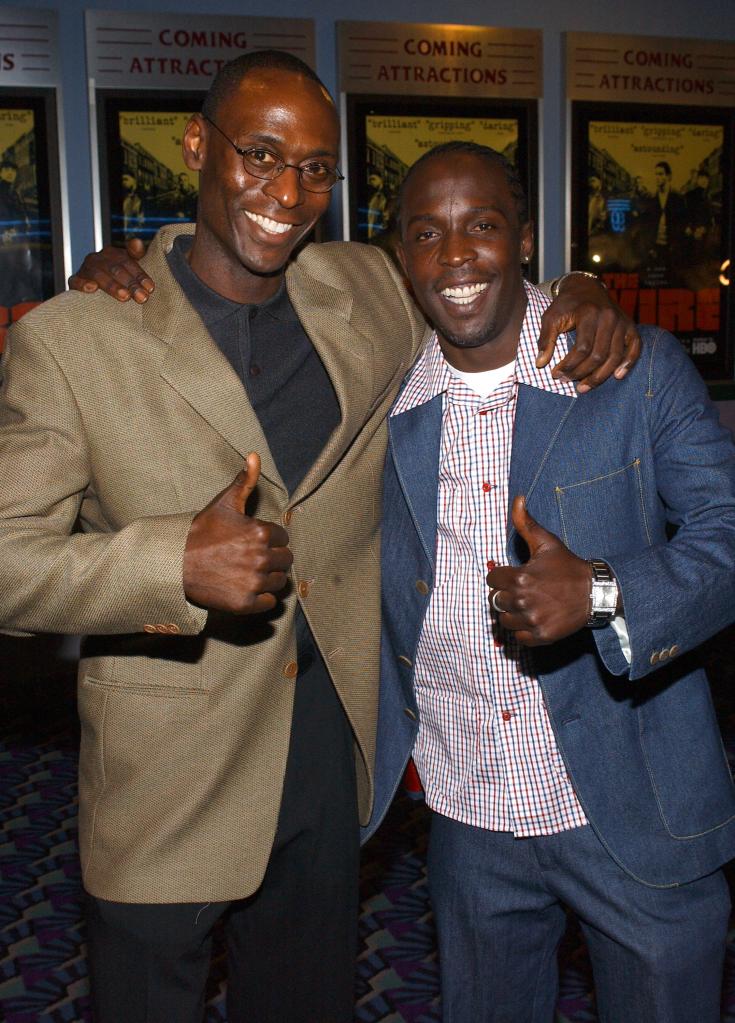 Lance Reddick and Michael K. Williams posing for a picture