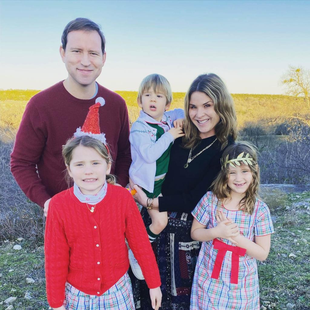 Jenna Bush Hager, Henry Chase Hager and their three kids.