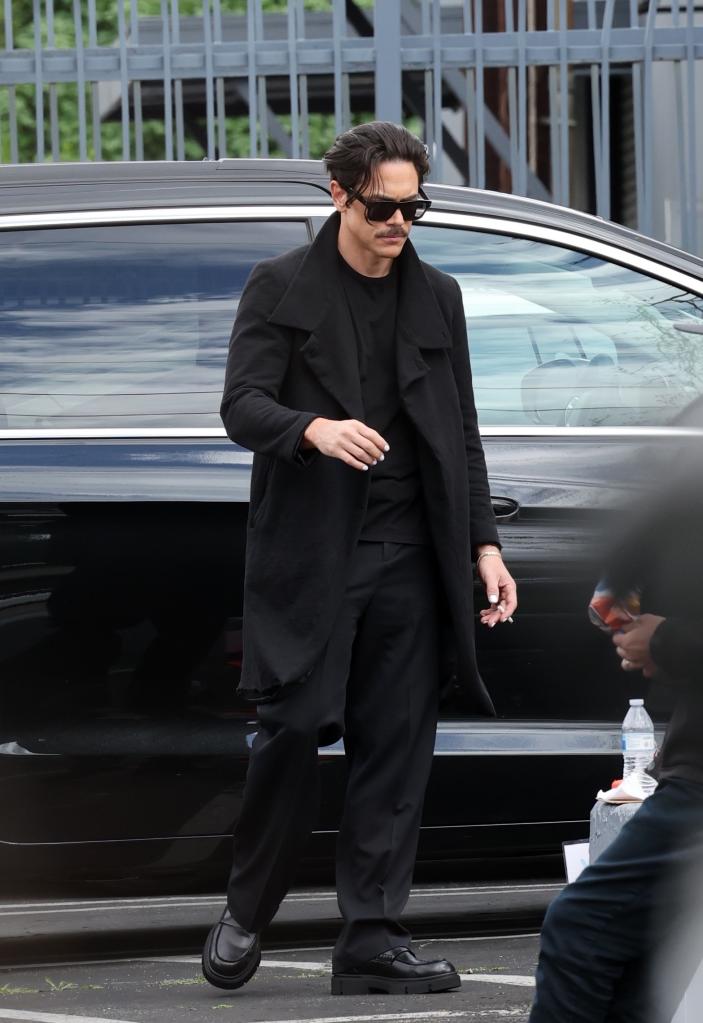 Tom Sandoval in black outfit