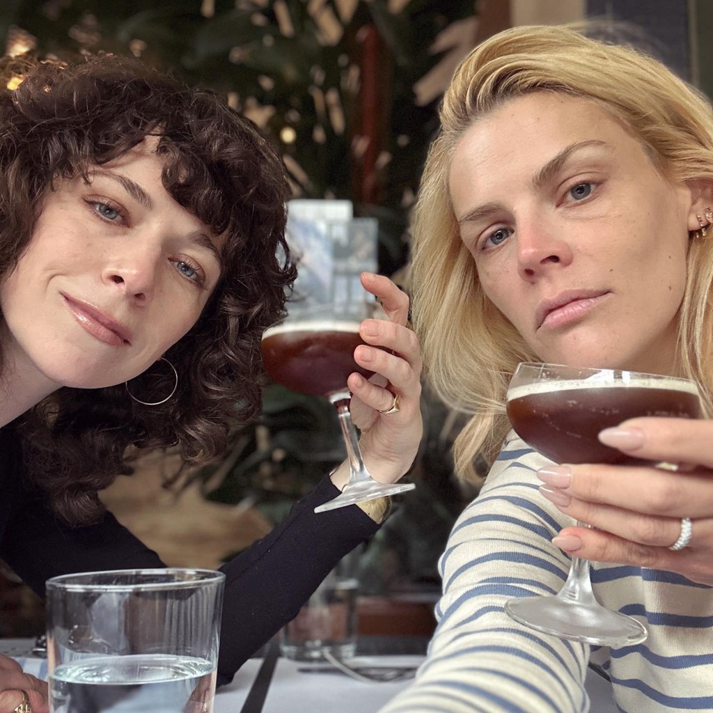 Busy Philipps and Jen Tullock drink