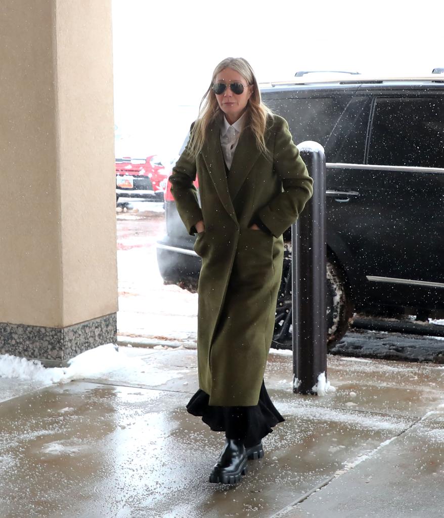 Gwyneth Paltrow arriving in court in Park City, Utah.