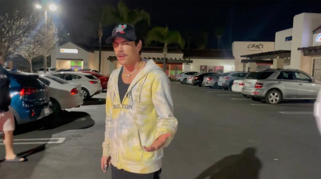 tom sandoval in a parking lot