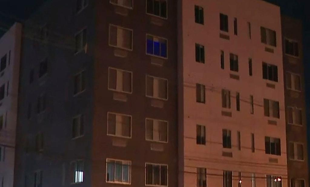 The exterior of Alexis Adams' Jersey City apartment building.