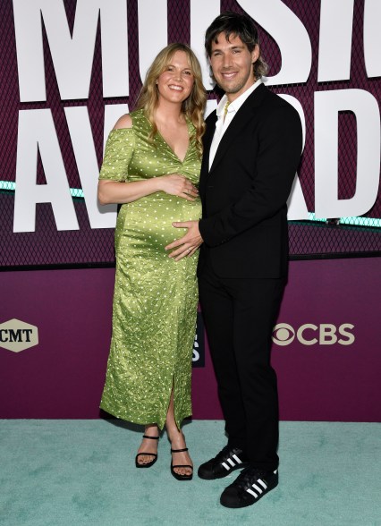 Jake and Rachel Scott attend the CMT Music Awards on Sunday, April 2, 2023, at the Moody Center in Austin, Texas.