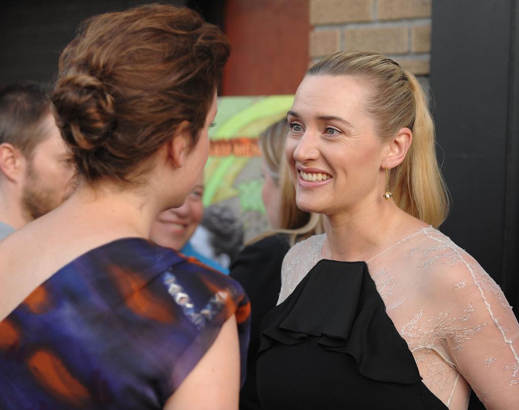 Melanie Lynskey and Kate Winslet at the "Away We Go" premiere.