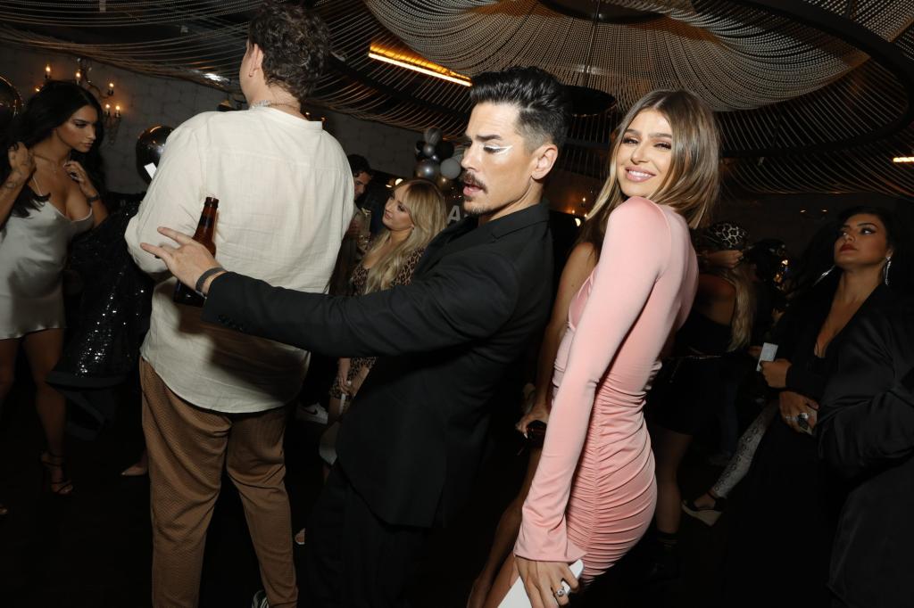 Raquel Leviss and Tom Sandoval at a party.