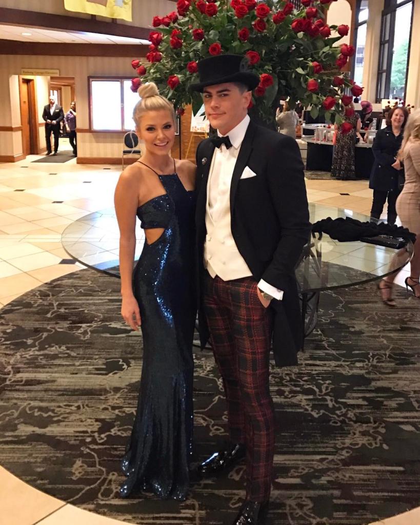 Ariana Madix and Tom Sandoval posing at an event