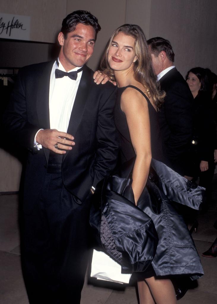 Dean Cain and Brooke Shields at an event together in 1995.