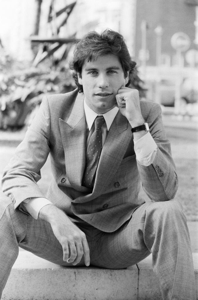 A black-and-white image of John Travolta.