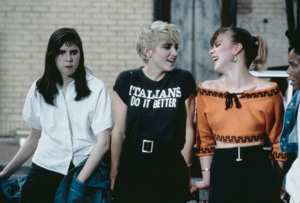 Madonna and Debi Mazar in 1986.