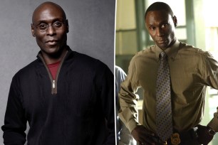 A split of photos of Lance Reddick.